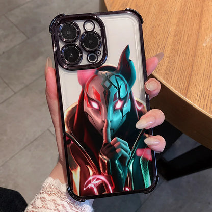 Capa de telemóvel com revestimento Anime Fortnites Game para Xiaomi Redmi A7 15 A3 15C 14C K50 A1 Note 15 14 13 12 12s Pro Plus 4G 5G antiqueda