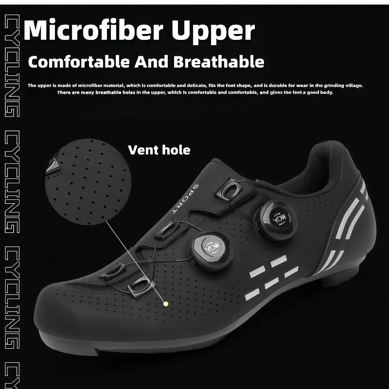 High-Quality Cycling Shoes Men's SPD Self-Locking Racing Bicycle Sports Shoes Women's MTB Mountain Non-Slip Cycling Shoes 36-47