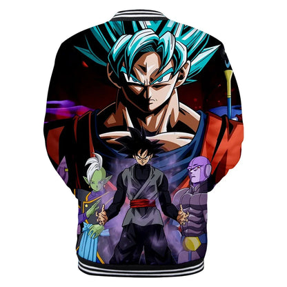 Dragon Ball Streetwear Baseball Uniform for Man Women Son Goku Adults Costumes Jackets Spring Fall Coat Cardigan Sweatshirt Gift