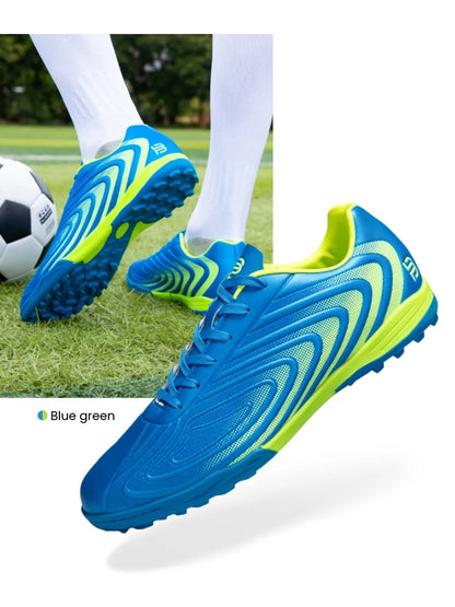Baasploa Men Professional Soccer Shoes Outdoor Anti-Slip Training Sport Shoes Male Light Leather Football Boots Chuteira Campo