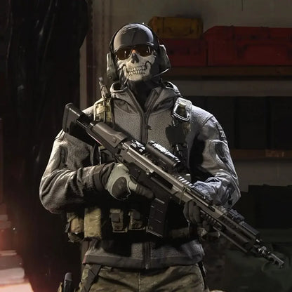 2025 Hot Unisex Adult Game Call of Duty Men Modern Warfare 2 Task Force 141 Ghost Coat Cosplay With Mask