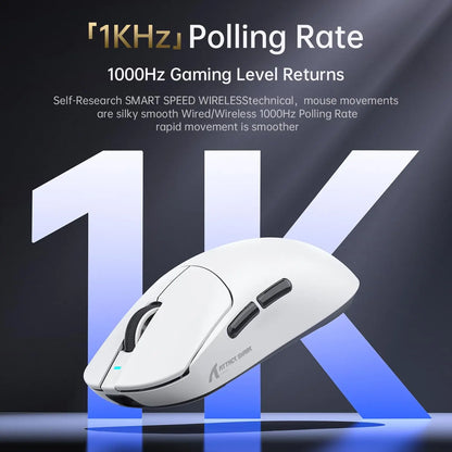ATTACK SHARK X8 SE Superlight Wireless Gaming Mouse 55g, Tri-Mode Gaming Mouse, 25000 DPI, PAW3311 Sensor, Programmable RGB Gaming Mouse