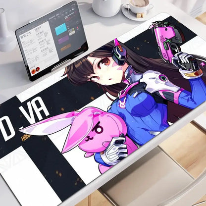Anime Gaming Girl Overwatch Large Mouse Pad 900x400 Laptop Office Rubber Soft Desk Mat Computer Keyboard HD Print Mousepad Xxl