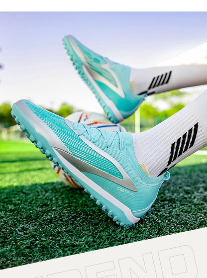 New Men Football Boots Sport Adult Long Spikes Soccer Shoes Training Outdoor Cleats Breathable Non Slip Boys Match Comfortable