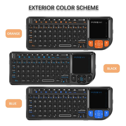 MRSVI Mini Bluetooth Keyboard A8 PLUS, Backlit 2.4GHz Wireless Keyboard with Touchpad for Android TV Box, Mac, Laptop, Windows