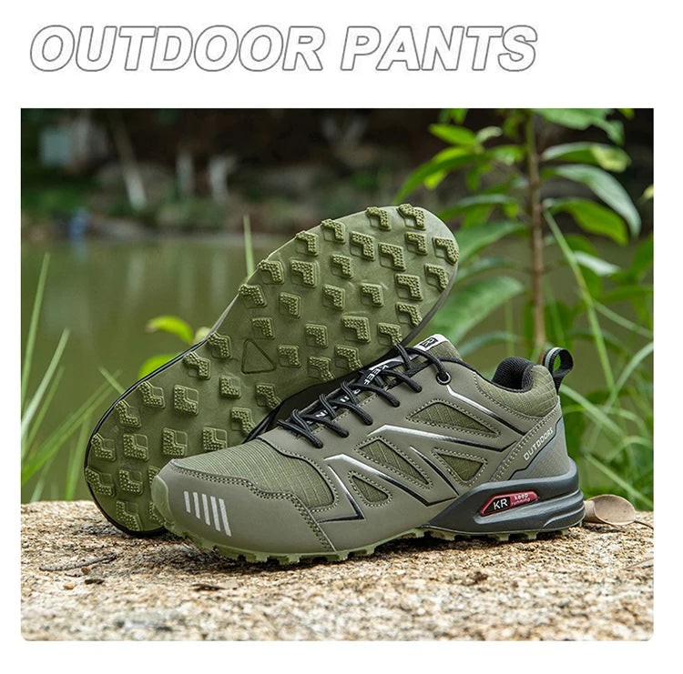 Men's Hiking Shoes Waterproof All-Terrain Outdoor Sneakers Non-Slip for Trekking Camping Tactical Training  Outdoor Cycling