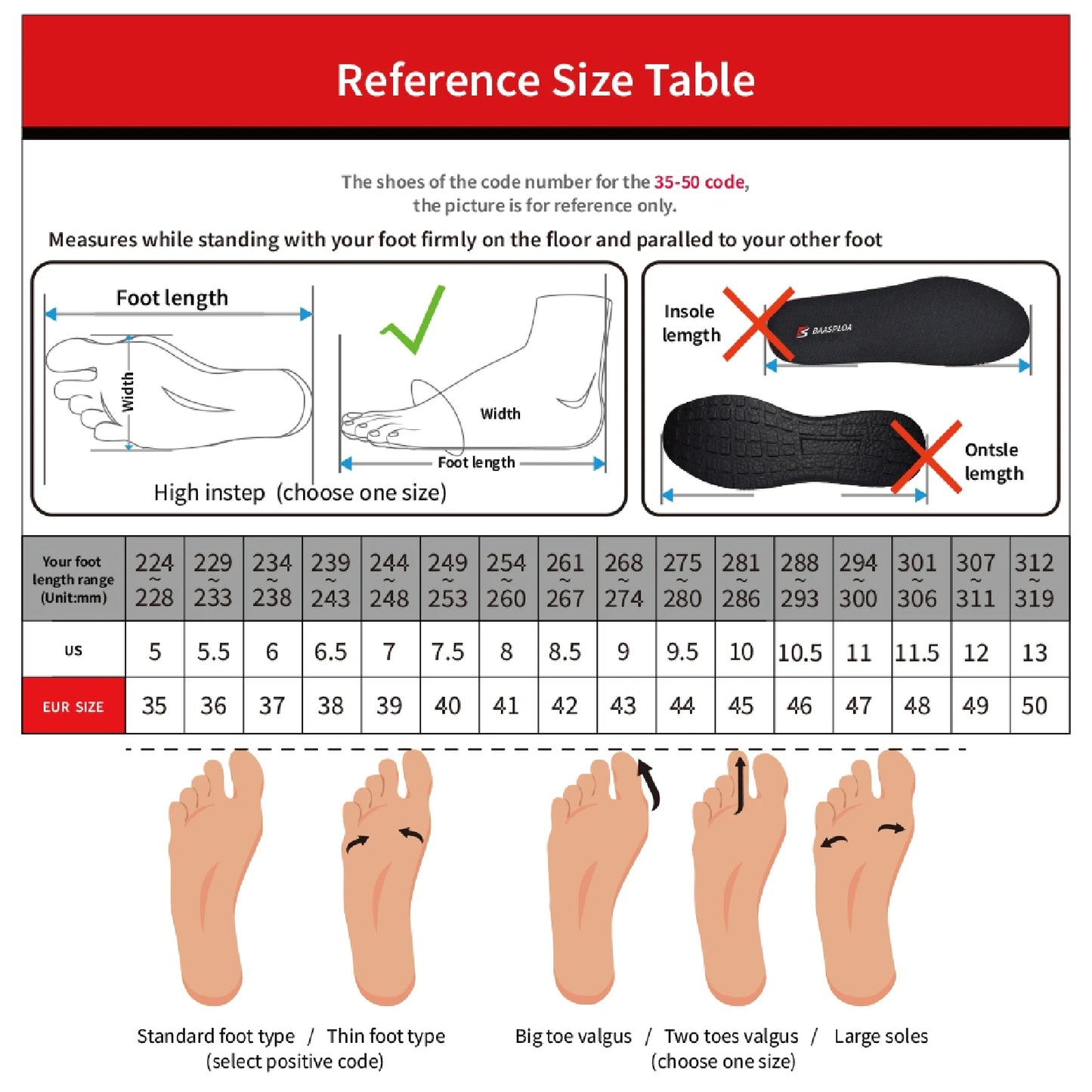 Baasploa Men Running Shoes New Breathable Mesh Sport Sneakers Plus Size 41-48 Male Classic Casual shoes Non-slip Outdoor Comfort