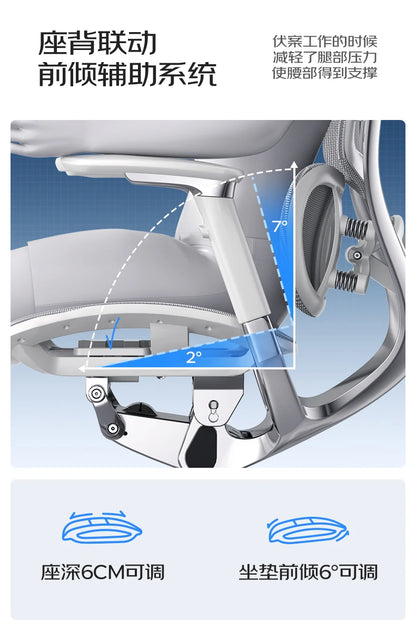 Ergonomic Computer Chair Designer Comfortable Nordic Footrest Modern Trendy Office Chair Relaxing Reading Furniture