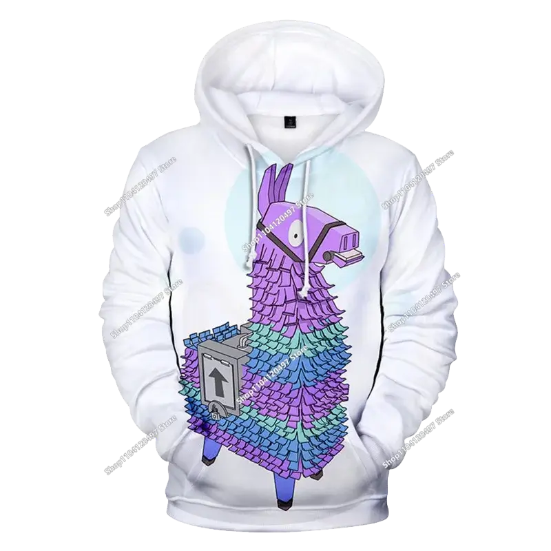 Dziecięca odzież jesienna: bluza z kapturem typu pullover, T-shirt, nowa kolekcja Fortnite, codzienna odzież dziecięca, wygodny streetwear