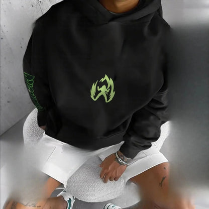 Oversized Dragon Ball Broly Anime Print Hoodie Men Women Streetwear Loose Casual Pullover Sweatshirt Spring Autumn Trend Y2K Top