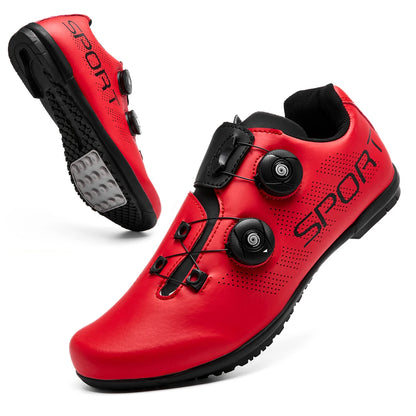 Lock-Free Cycling Shoes Flat Pedal Shoes Men Bike Cleat Sneaker MTB Bicycle Biking Women Breathable Indoor Boots