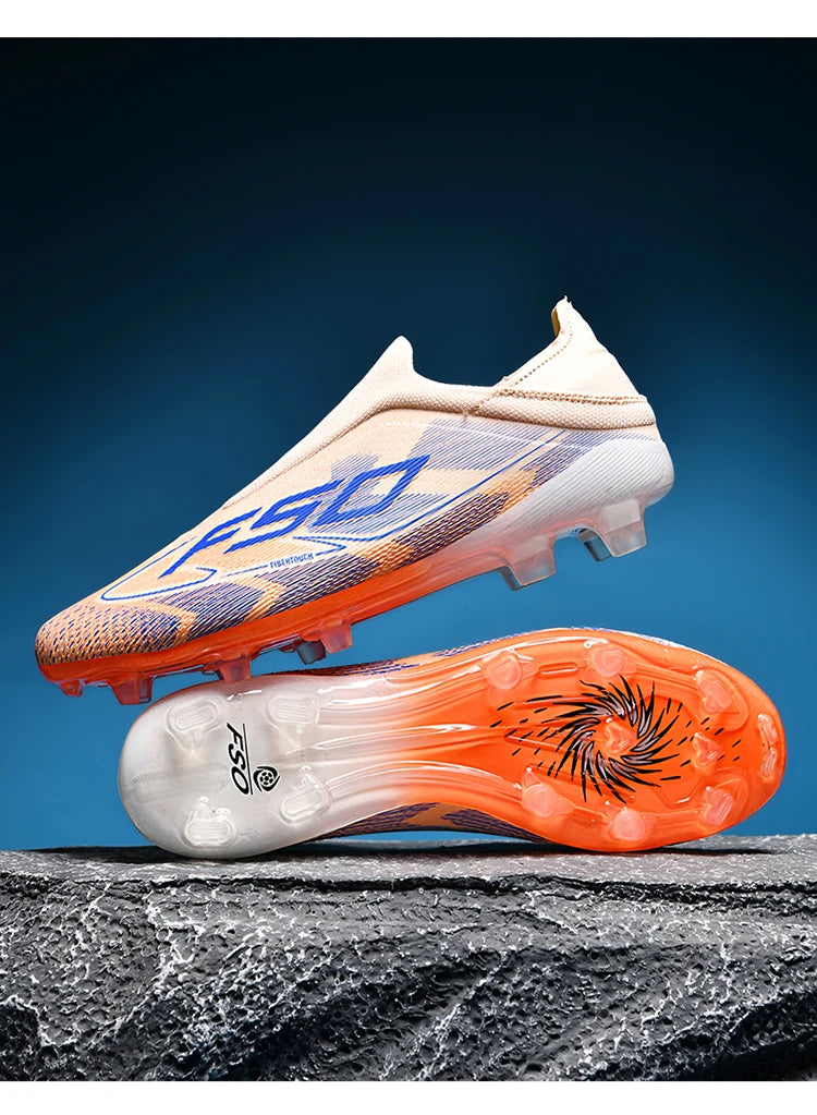 Men Soccer Shoes Cleats FG/TF Professional Original Women Football Boots Society Grass Indoor Training Unisex Non Slip Sneakers