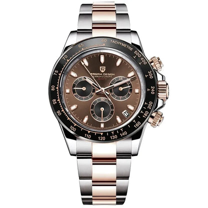 PAGANI DESIGN 2026 NEW 1664 Meteorite Dial Men's Watches Luxury Sapphire Quartz watch for men Sport Chronograph men Reloj Hombre