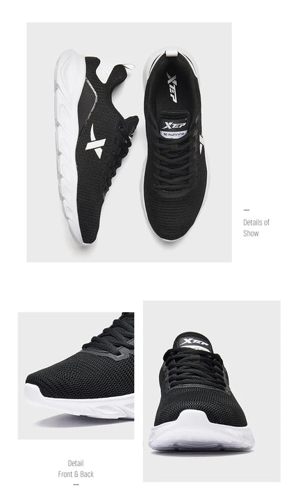 Xtep Running Shoes for Men 2025 Spring Sweat-Absorbing Sports Shoes Wear-Resistant Stability Sporty Sports Sneakers 880119115131
