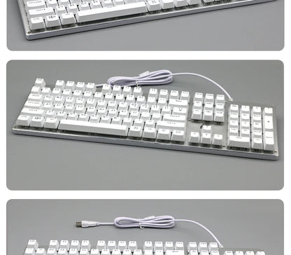 104 Teclas Keycaps Retroiluminadas Coreano Francês Russo Espanhol Alemão para Teclado Mecânico com Switch MX, Perfil OEM, Teclas ABS DIY