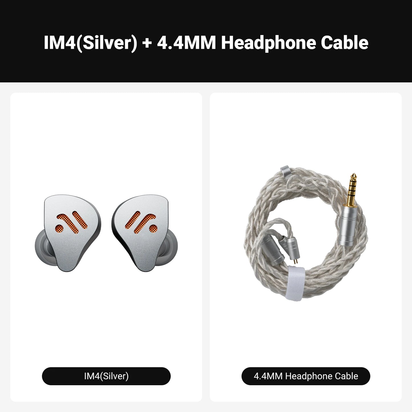 Fosi Audio IM4 HiFi Wired Earphones Open-Back Dynamic Driver IEM Headphones for Music Monitoring, Gaming & Professional Audio
