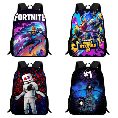 Mochilas Infantis Classic Game Fortnites para Rapazes e Raparigas, Presente de Aniversário para Estudantes, Mochilas Escolares de Grande Capacidade, Duráveis, para Campismo