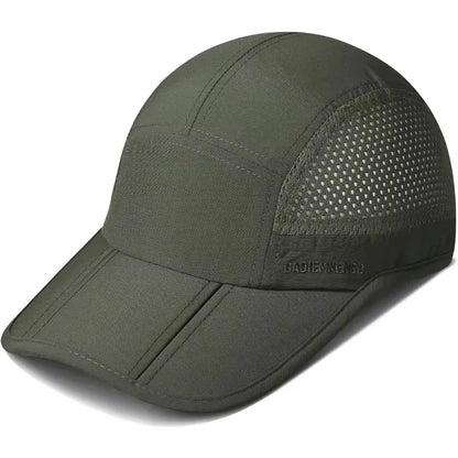 GADIEMKENSD Snabbtorkande, hopfällbara och bärbara basebollkepsar för män, sommar, havsvågbroderi, unisex, sport, solhattar, snapback-keps