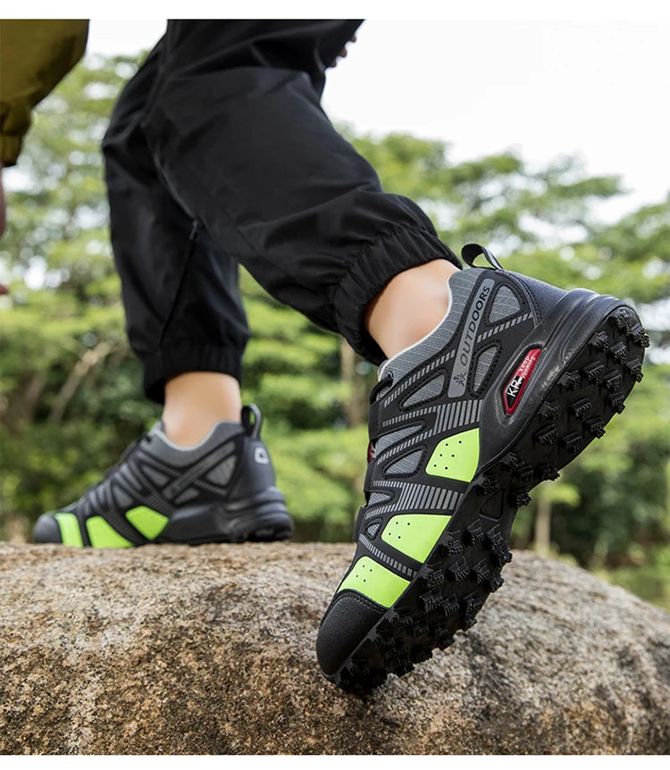 Men's Hiking Shoes Waterproof Non-slip All-terrain Outdoor Sports Shoes Hiking Camping Tactical Training Shoes Bicycle Shoes