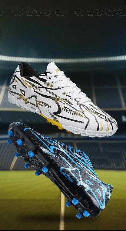 New Men Football Boots TF Sport Training Soccer Shoes Kids Ultralight Breathable Professional Sneakers Unisex Grass Cleats Match