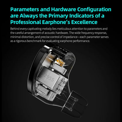 KZ Sonata 28BA HiFi Wired In-Ear Headphones, Tunable Balanced Armature Earphones for Audiophile Music, Gaming & Studio Monitoring