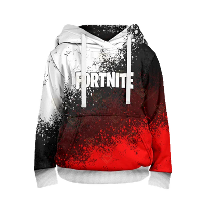 Sweatshirt Fortnite para Crianças Victory Royale 3D com Capuz Estampado para Homem, Mulher e Criança, Pullover Streetwear Gaming para Presentes de Aniversário
