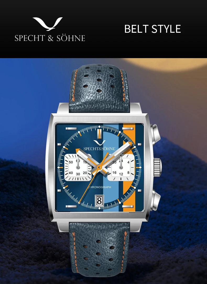 Men's Watches 2025 New Hot Luxury Quartz Wrist Watch Japan VK64 Chronograph Trendy Sport Waterproof