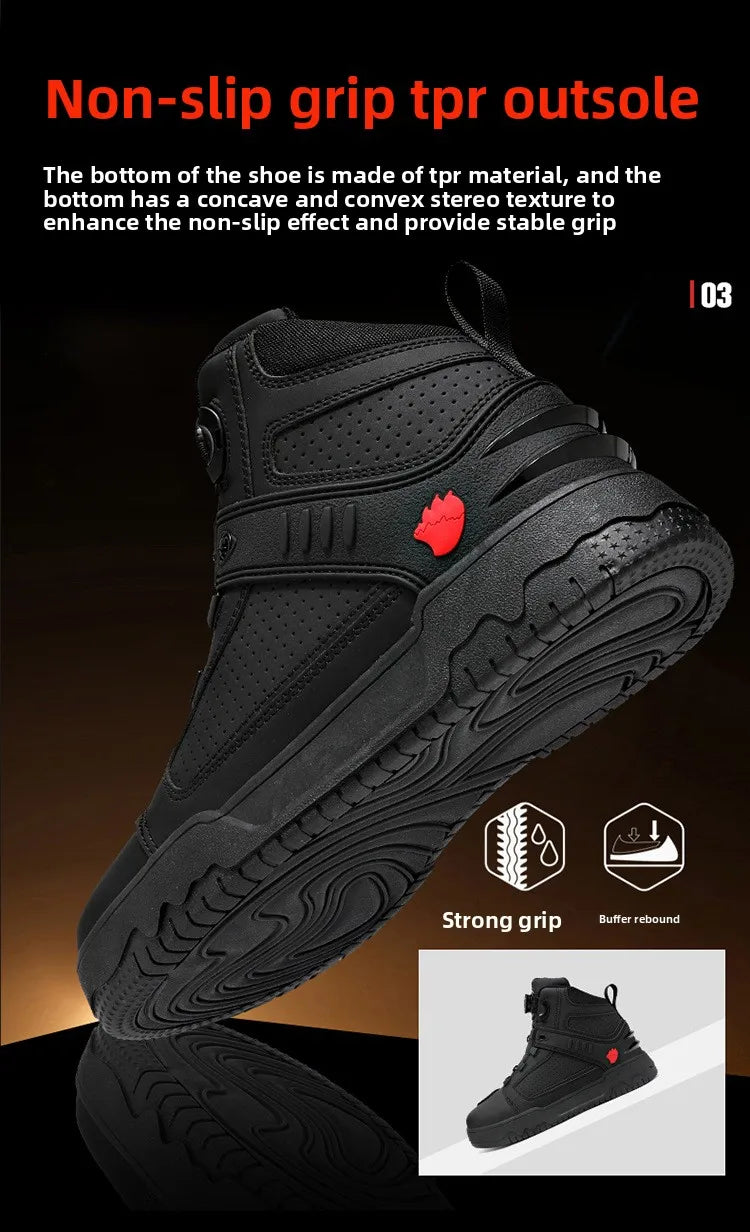 Motorcycle Boots Men Biker Shoes Moto Sneaker Microfiber Leather Adventure Motocross Shoes Anti-slip Motorcycle Equipment