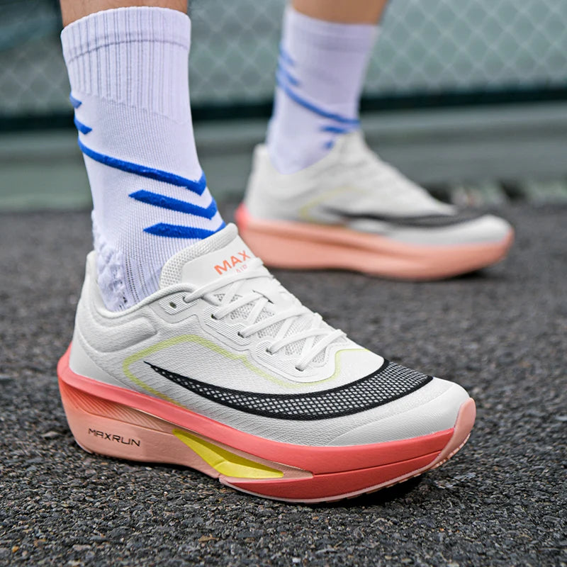 Mens Running Shoes Autumn Breathable Marathon Professional Lightweight Sneakers Flat Comfortable Casual Tennis Shoes for Men