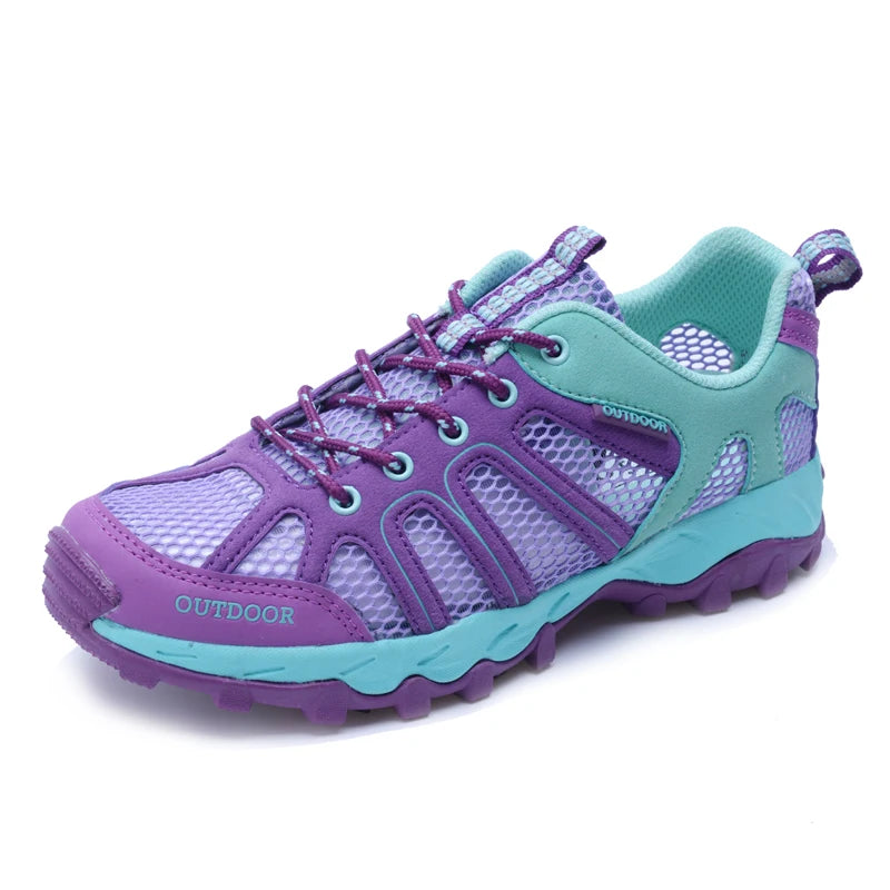 Spring Summer Men Women Outdoor Sneakers Trekking Hiking Shoes Sports Trail Running Shoes Thick Soles Sales Promotion Discount