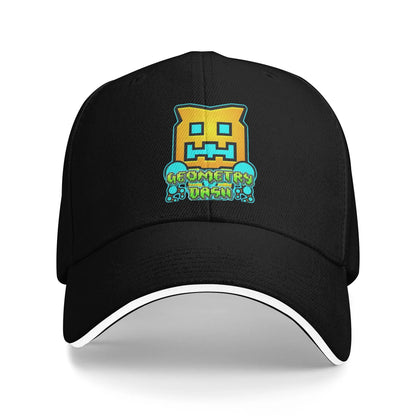 Geometry Game Dash Baseballkeps Casual Oblockerad Nivå Sandwichhatt för män och kvinnor Andningsbar huvudbonad för aktiviteter