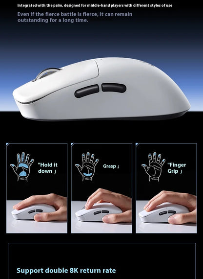 MCHOSE M7 Ultra Ergonomiczna mysz gamingowa PAW3950 Super Sensor TOPSPEED 8000Hz Polling Rate Lekka konstrukcja Realtek Master Mice