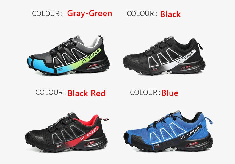 Hiking Shoes Men's Outdoor Rubber-Soled Non-Slip Tactical Training Shoes Lightweight Comfortable Hiking Travel Sports Shoes Men