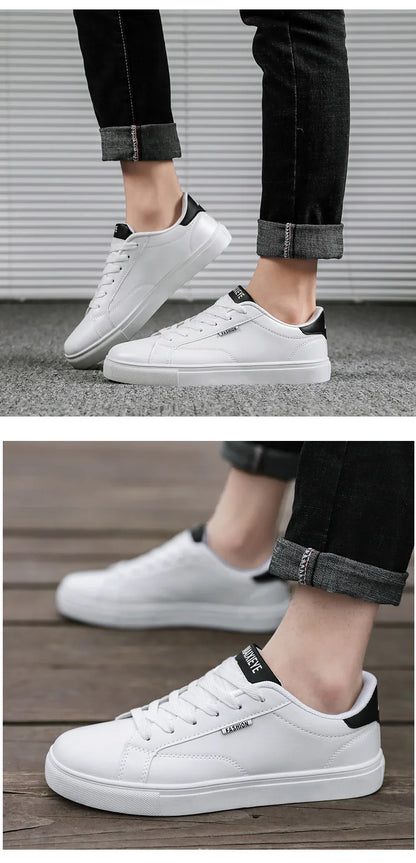 Scarpe da skateboard casual da uomo, scarpe bianche, scarpe da tempo libero per attività all'aperto, sneakers, scarpe da passeggio traspiranti, scarpe basse, Chaussure Homme 39-48