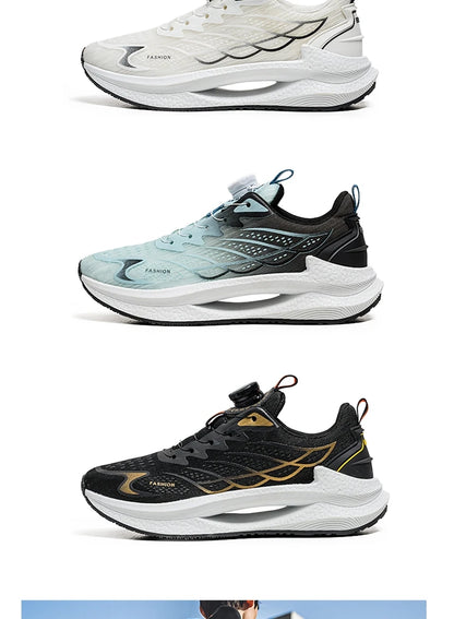 Letnie, oddychające, codzienne buty sportowe dla mężczyzn, nowe, modne i wszechstronne buty do biegania z oddychającą siateczką i obrotową klamrą, odpowiednie do uprawiania sportów na świeżym powietrzu i do codziennego noszenia
