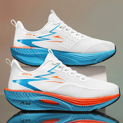 Men Sports Running Shoes Marathon Air Cushion Breathable Lightweight Comfortable Women Outdoor Athletic Sneakers Jogging Tenis