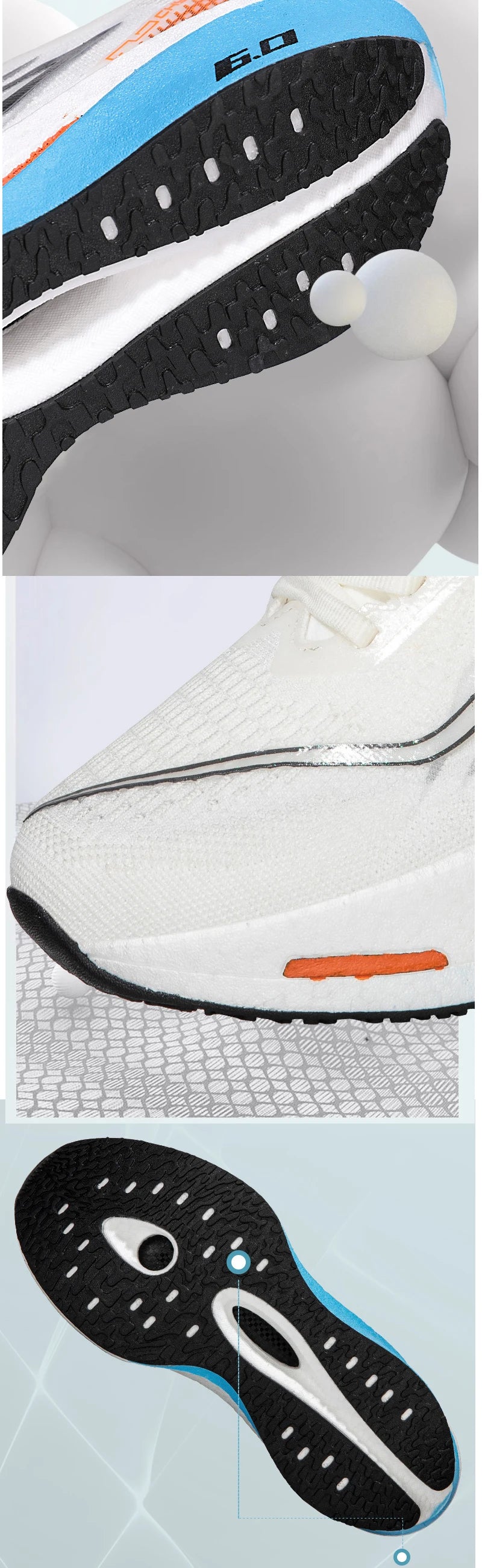New Sports Shoes for Men&Women, Running Sneakers, Carbon Plate, Male Marathon Racing, Shock-absorbing, Athletics Training Shoes