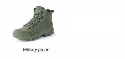 Botas Táticas de Combate Melhoradas para Homem, Calçado Outdoor de Treino, Campismo, Antidesgaste, Resposta Rápida, Caminhada, Pesca e Caça