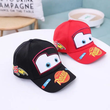 Lightning McQueen spring, autumn and summer children's hat cartoon Cars peaked hat sun protection casual baseball cap gift