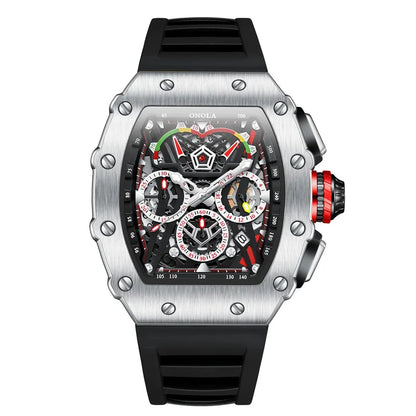 ONOLA 6827 Fashion Sports Quartz Men's Watch Waterproof Luminous Calendar Chronograph Watches for Men Relogios Masculino Часы