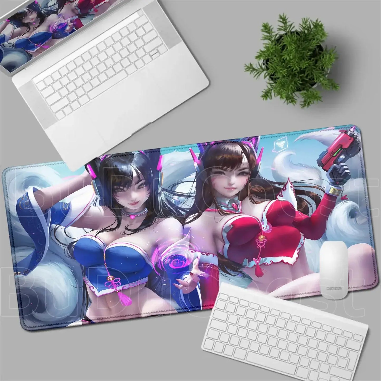 Overwatch Gaming Anime Girl Large XXL Mouse Pad HD Printing Computer Keyboard Mats Laptop Office Rubber Soft Desk Rug 900x400 MM
