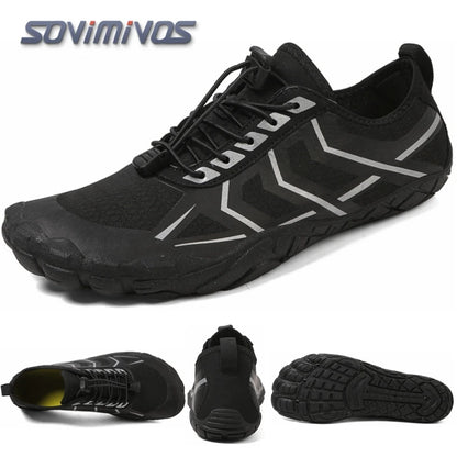 Men's Trail Running Shoes, Lightweight Athletic Zero Drop Barefoot Shoes Non Slip Outdoor Walking Minimalist Shoes for Women