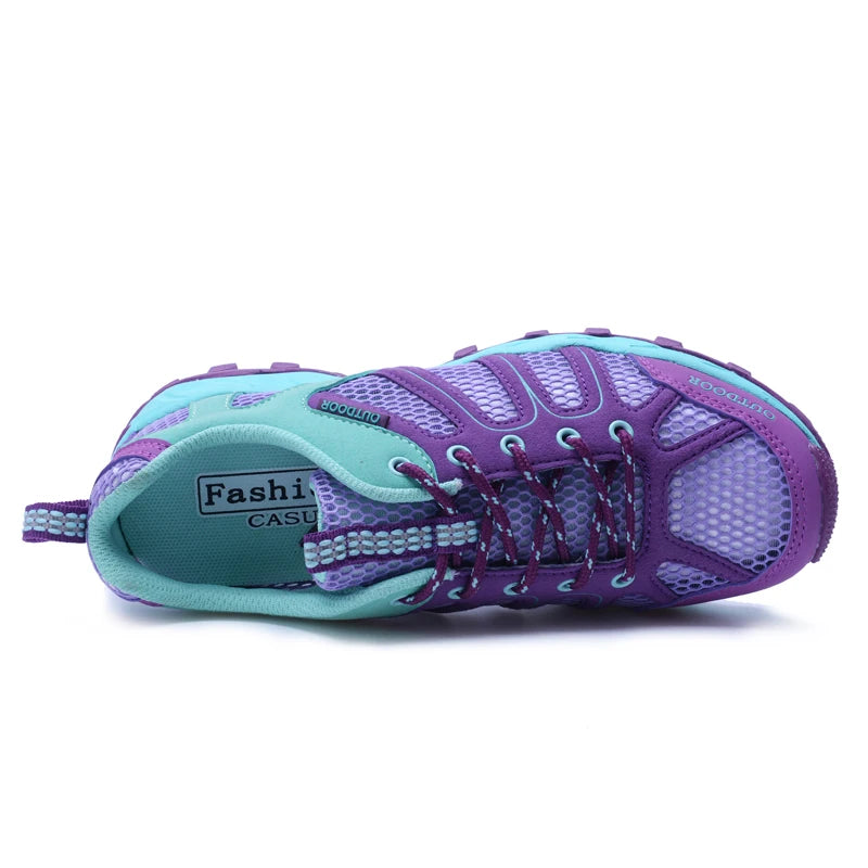 Spring Summer Men Women Outdoor Sneakers Trekking Hiking Shoes Sports Trail Running Shoes Thick Soles Sales Promotion Discount