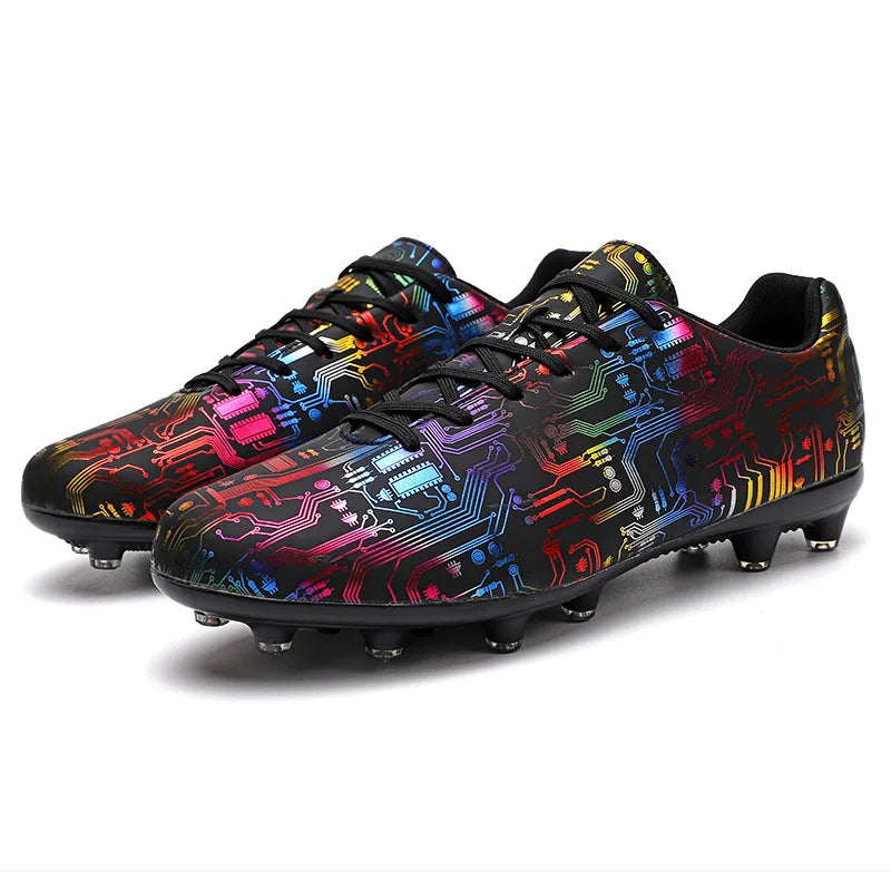 Men's Football Shoe Association Quick Five Up Football Nail Anti slip Professional Ultra Light Training Football Boot Turf
