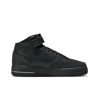 Nike Air Force 1 Mid Unisex Sneakers - Ankle Support, Classic Cushioned Comfort & Durable for All-Day Wear DQ7666-001