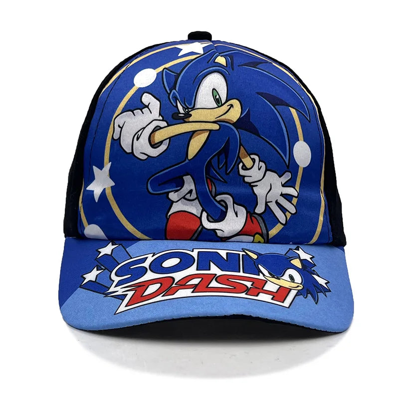 Casquette de baseball pour enfants Sonic 50-54 cm, personnage de dessin animé, hérisson ShadowTails, Knuckles, casquette de protection solaire, accessoire, cadeau