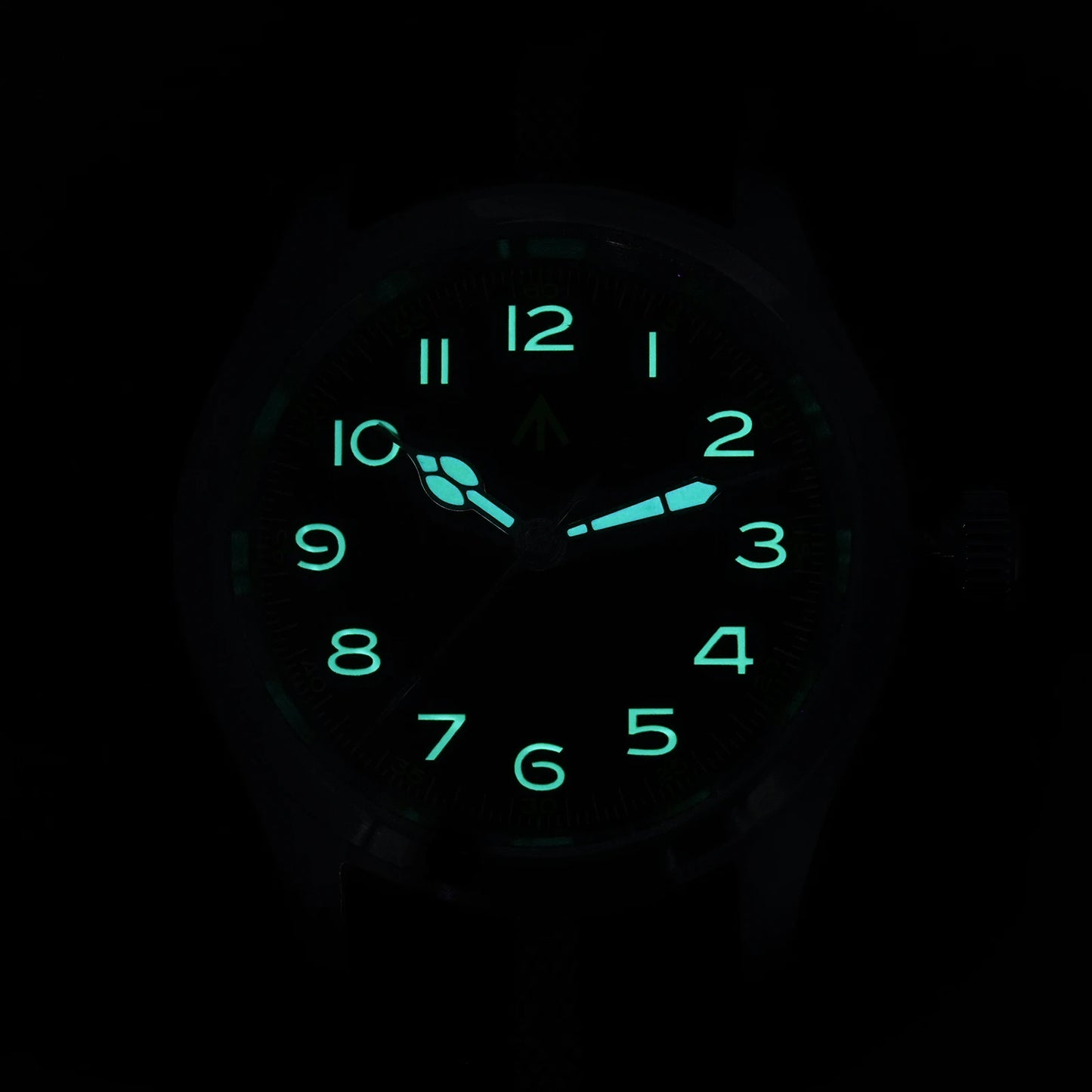 Relógio de Quartzo Vintage Militar Militado ML08 V2 com Movimento VH31, Vidro Duplo de Safira, Luminescência C3 BGW-9, Impermeável, 38mm