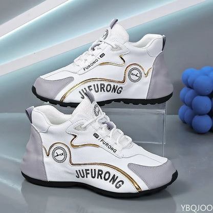 Large Size Spring and Autumn New Thick Sole Height Increasing Casual Men's Shoes Niche Trend Versatile Flat Sports Men's Shoes