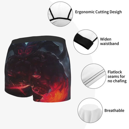 Ornn League of Legends LOL MOBA Games Underpants Breathbale Panties Male Underwear Sexy Shorts Boxer Briefs