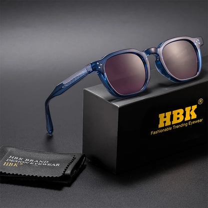 HBK Fashion Retro Men Sunglasses Classic Square Frame  Design Sun Glasses Women Outdoor Travel Party Business Festival Gift